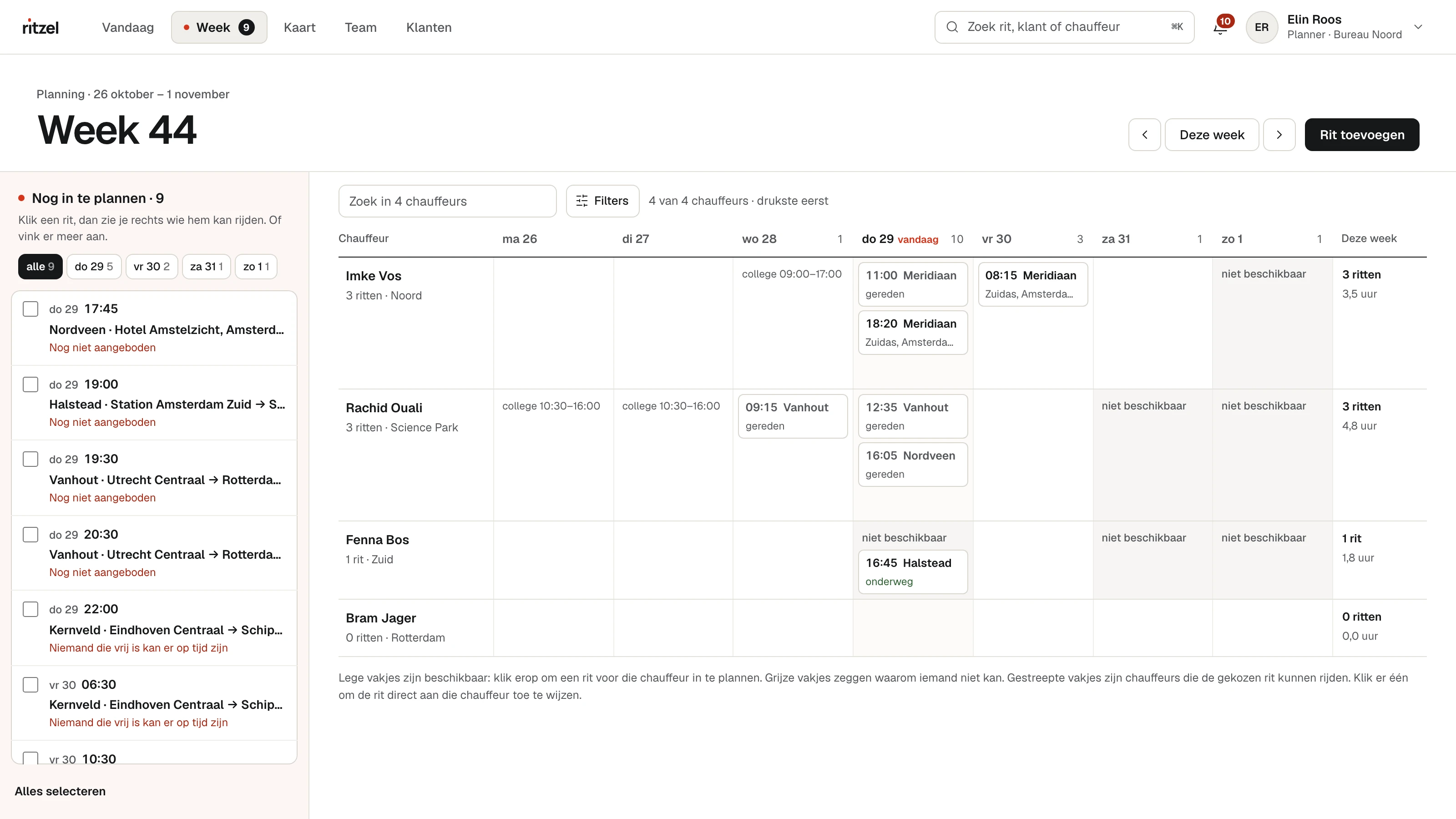 Weekplanning